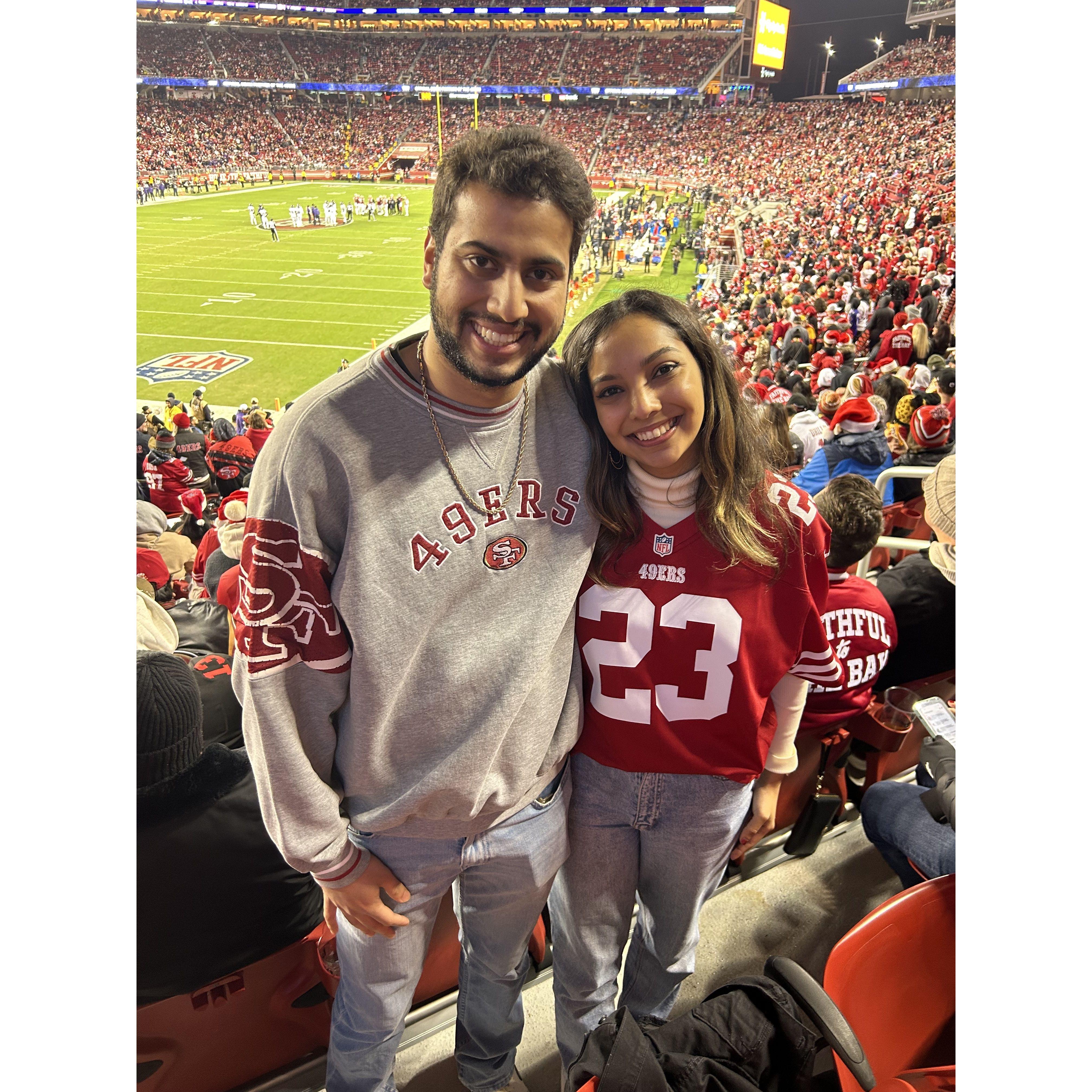 Christmas 2023 at the 49ers game!