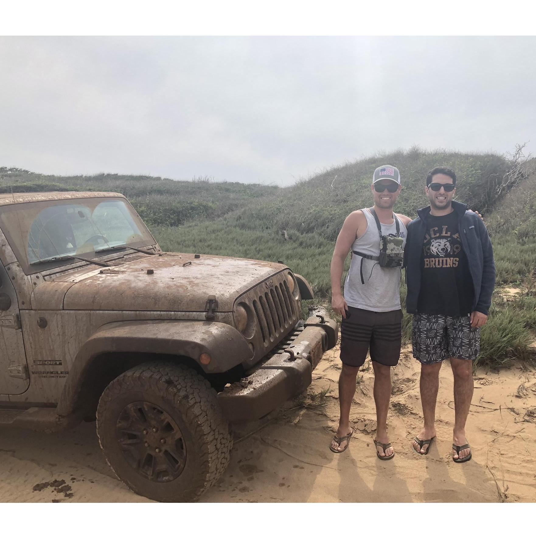 Greg and Bardia in Maui after a day of offroading!