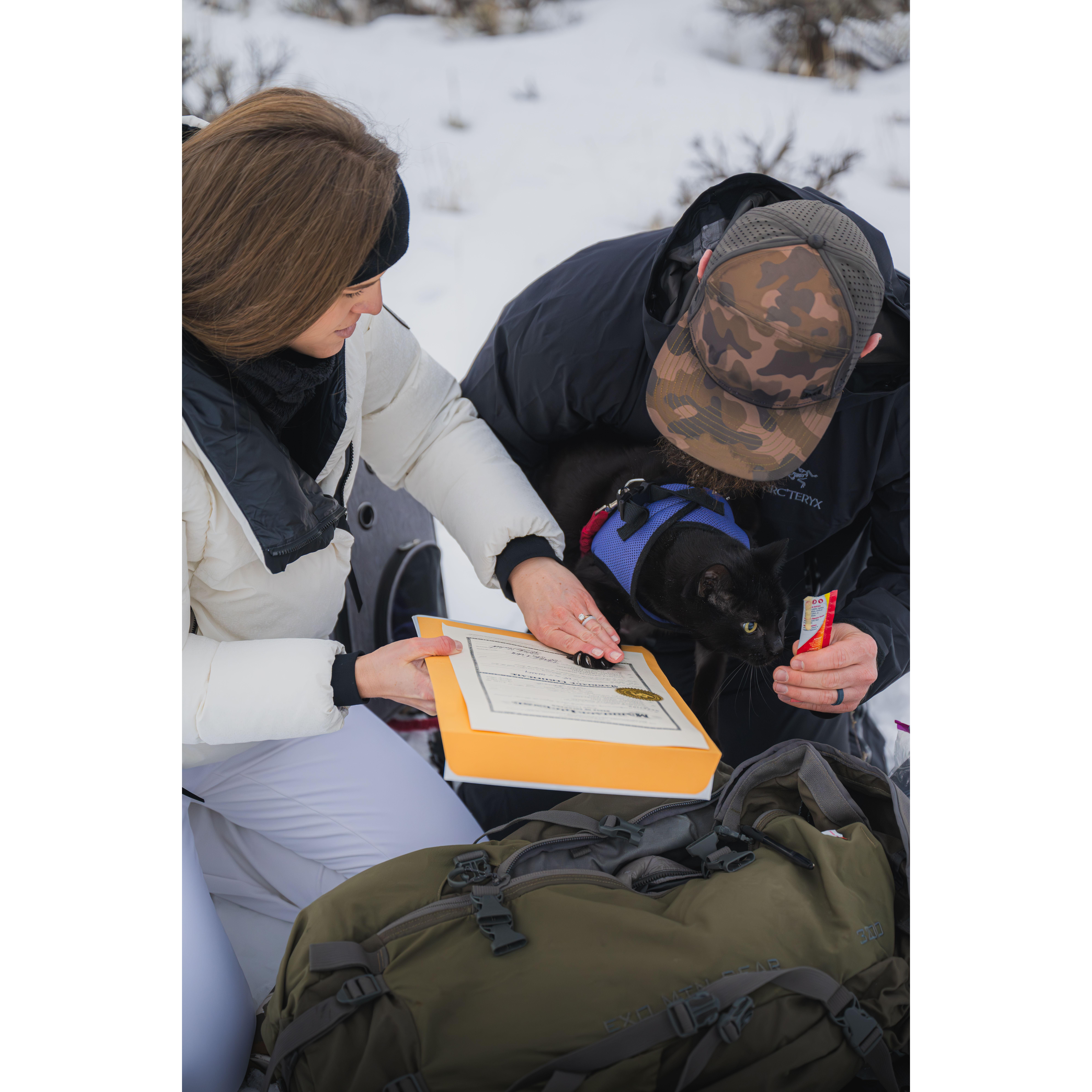 Signed our Marriage License with Onyx as our witness :)