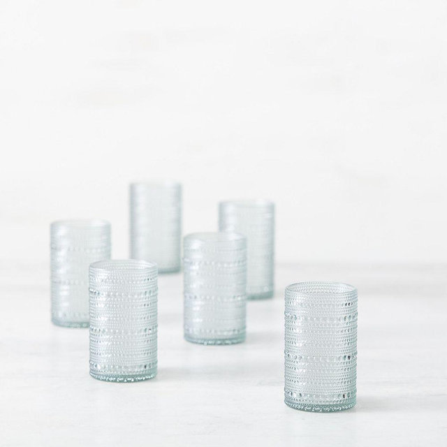 Orbetto Outdoor Drinking Glass, Tall, 13oz, Sage, Set of 4