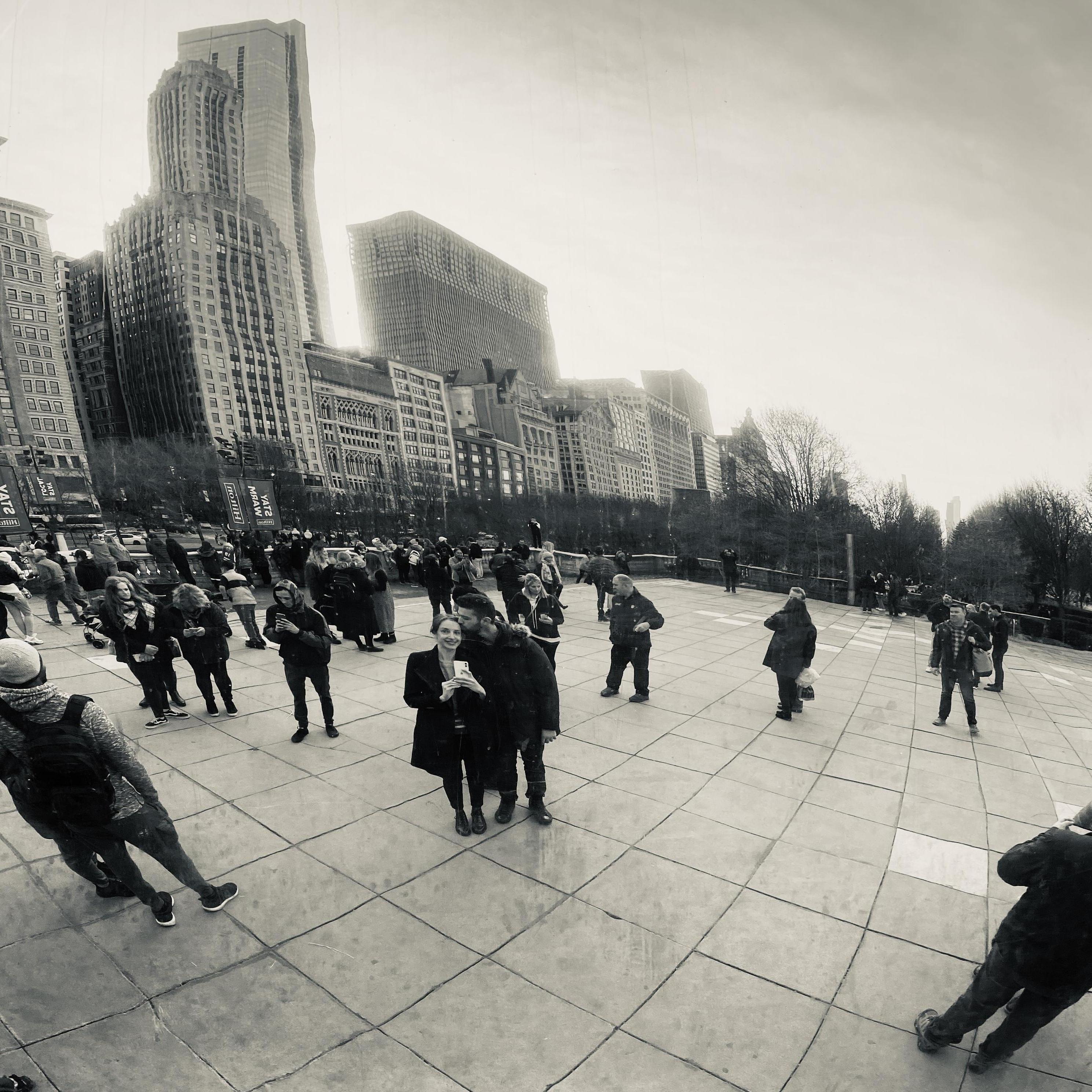 Selfie at the bean in Chicago