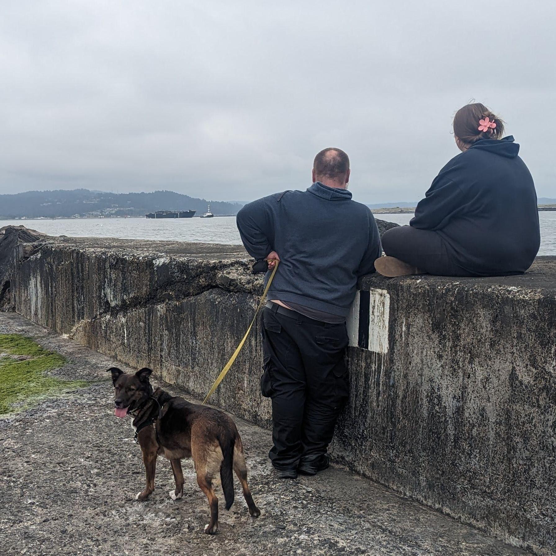 A walk out on the North Jetty of Humboldt Bay.