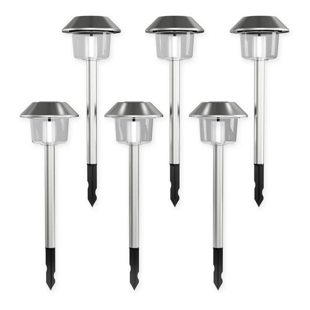 Pure Garden LED Pathway Light in Steel