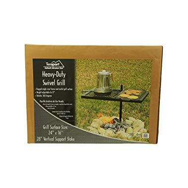 Texsport Heavy Duty Barbecue Swivel Grill for Outdoor BBQ over Open Fire