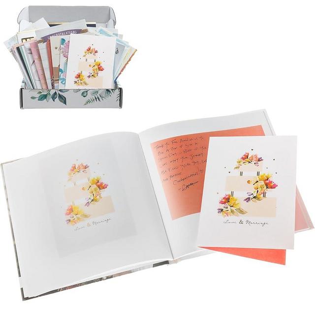 Cards By Artkive Wedding Card Keepsake Album - We Transform Your Cards into a Keepsake Premium Organizer Book, Combine with Uploaded photos, Save the Date, Menus and other detail (Recycle Cards)