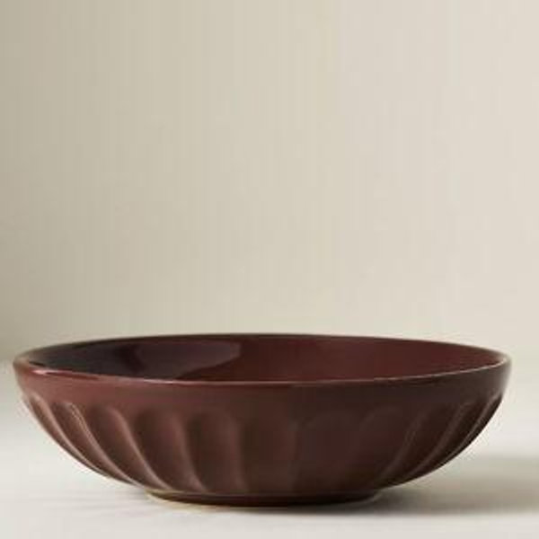 The Latte Stoneware Pasta Bowls, Set of 4: Cocoa