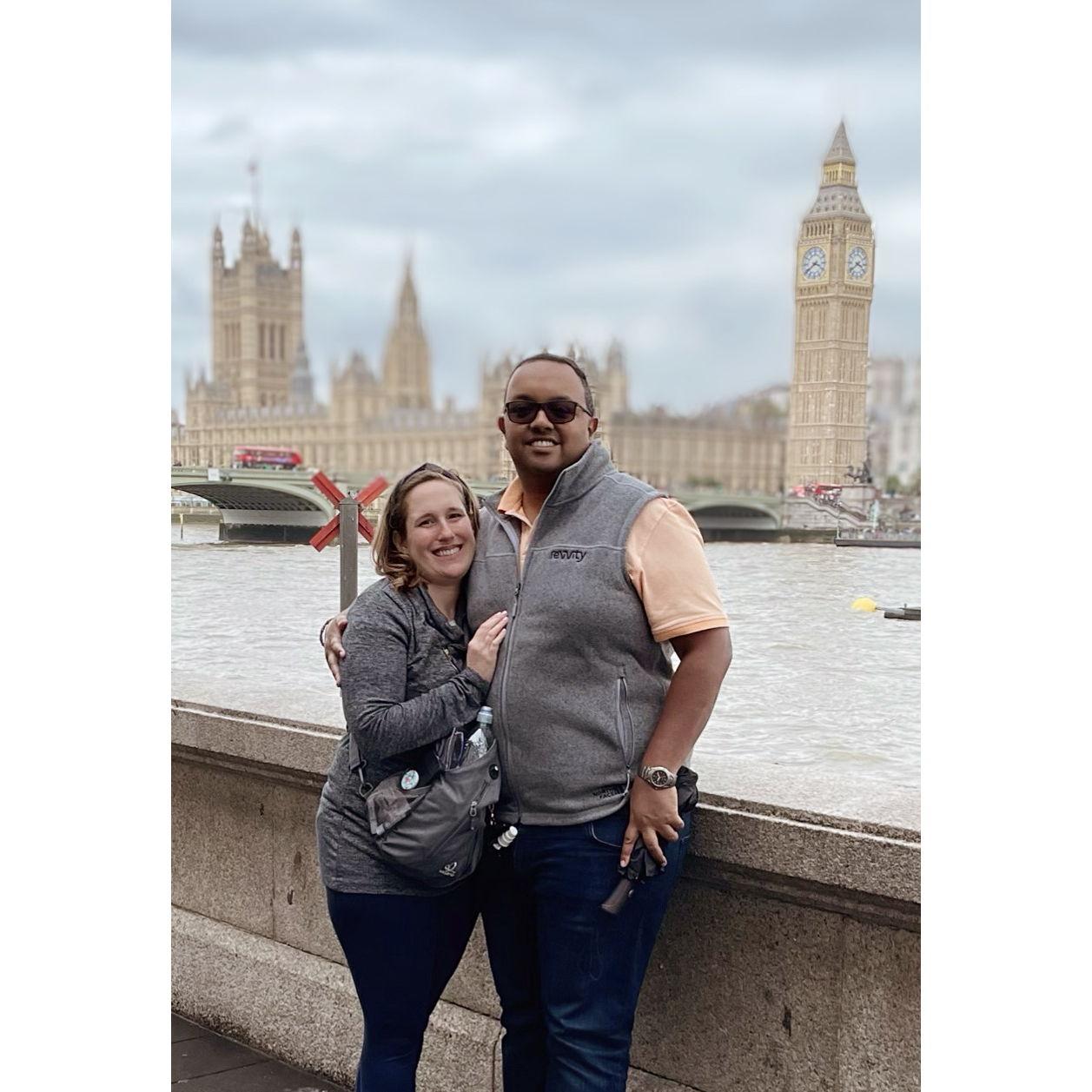 Sarah and I in the UK on our first Transcontinental trip together!