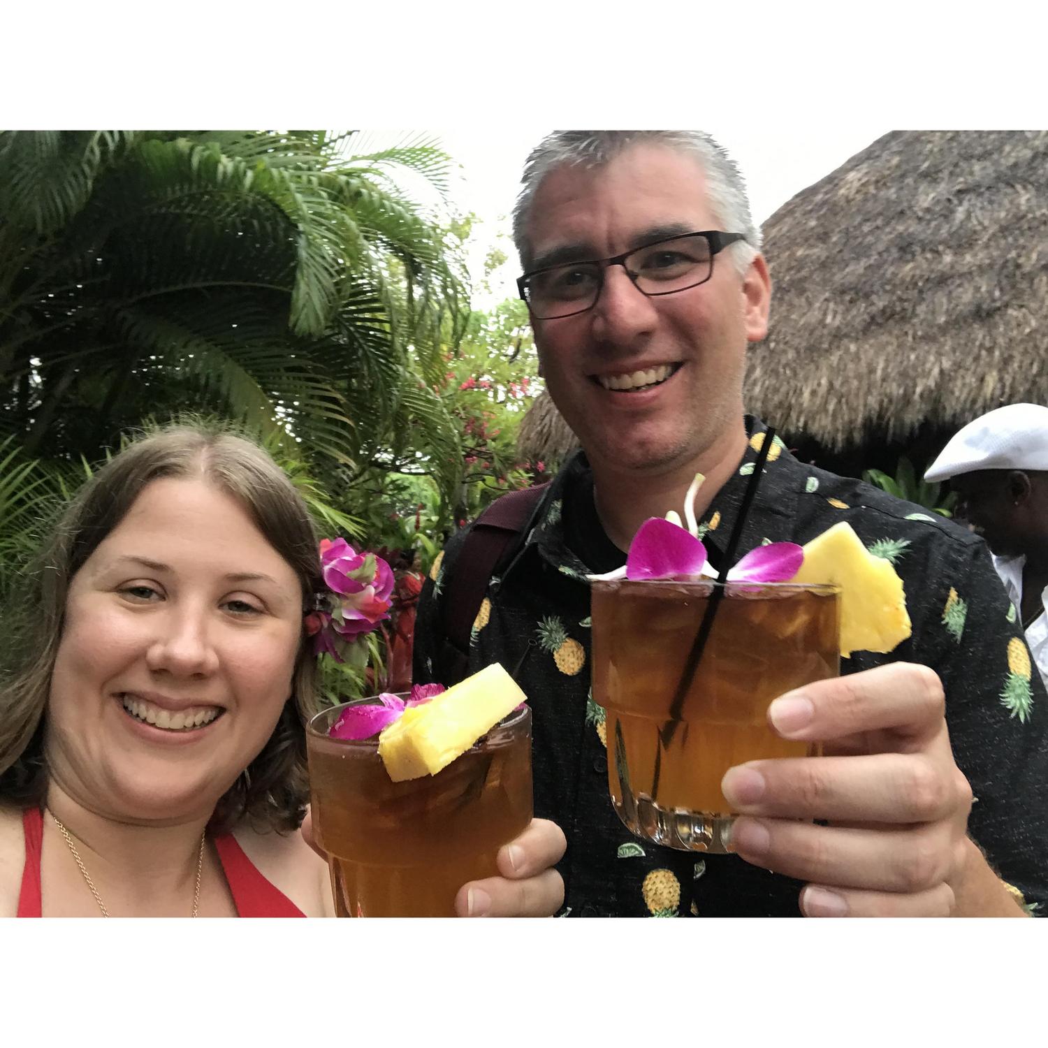 Cheers to our life together (shortly before engagement in Maui- 2018)