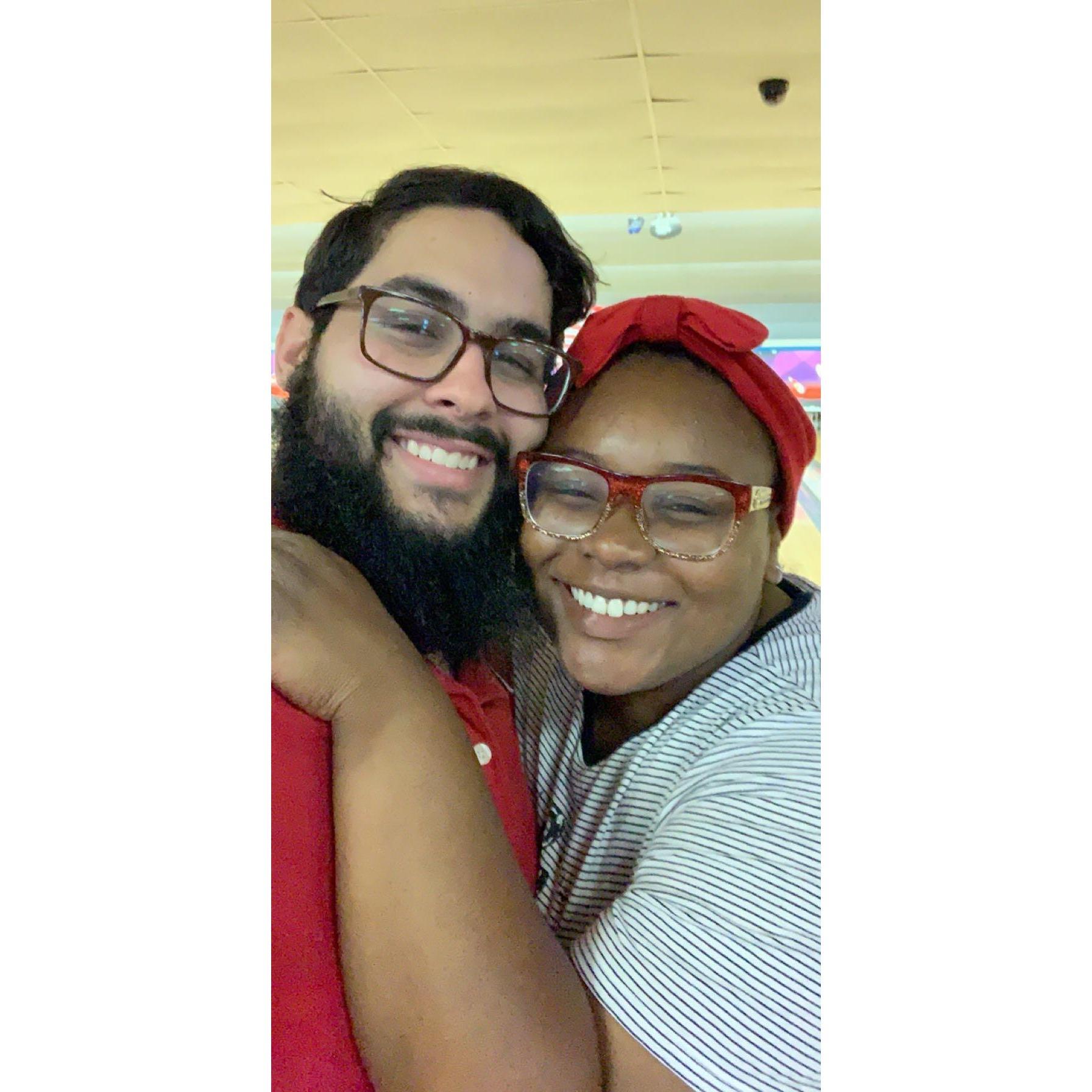 A fun date night! We went bowling :)