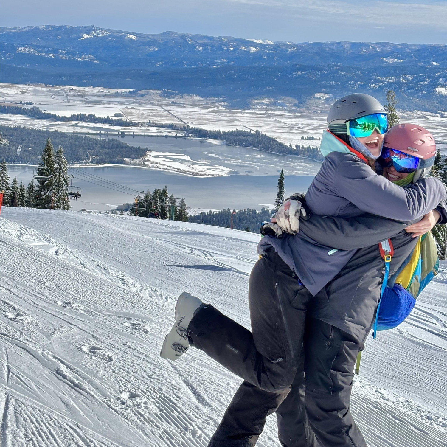 Sunny day on our local mountain in Donnelly. November 2024.