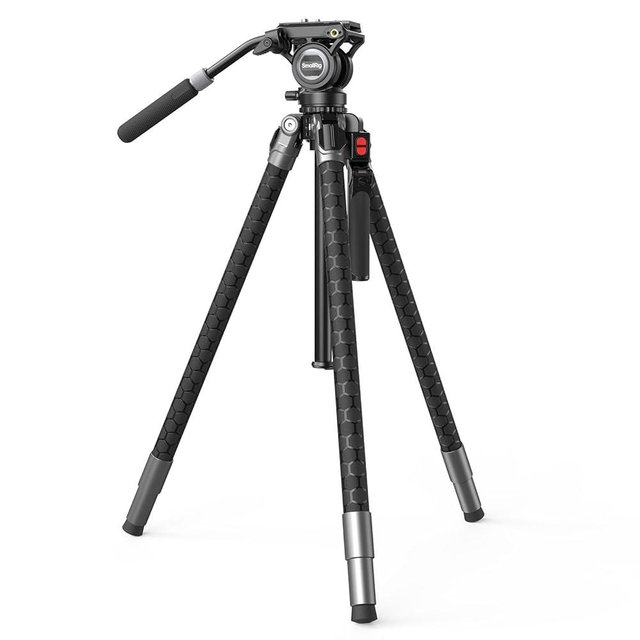 SMALLRIG x Potato Jet TRIBEX SE Hydraulic Aluminum Camera Tripod, with Video Fluid Head, 6kg/13.2lb Load, Max Height 166cm, Professional Video Tripod for Interviews/Wedding/Landscape - 5305