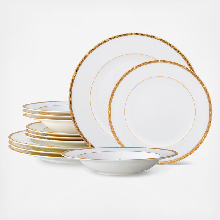 Noritake, Rochelle 12-Piece Dinnerware Set, Service for 4 | Zola