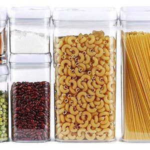 10-Piece Airtight Food Storage Container Set, Pantry Organization and Storage Made Easy! - Keeps Food Fresh, Dry and Organized - Big Sizes Included! - Durable, BPA Free Containers by Dragonn