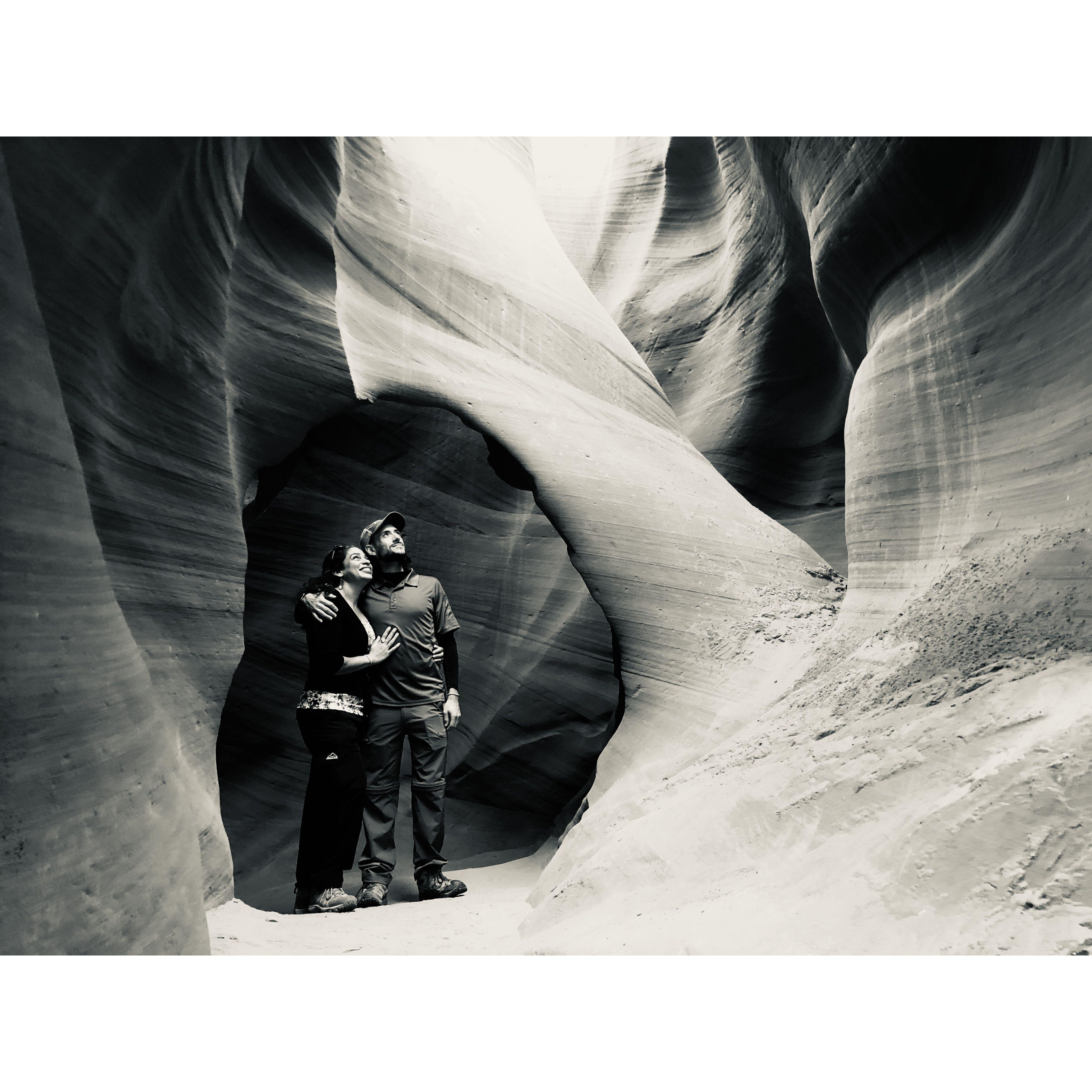 A stop along the way on one of our favorite road trips, Antelope Canyon.