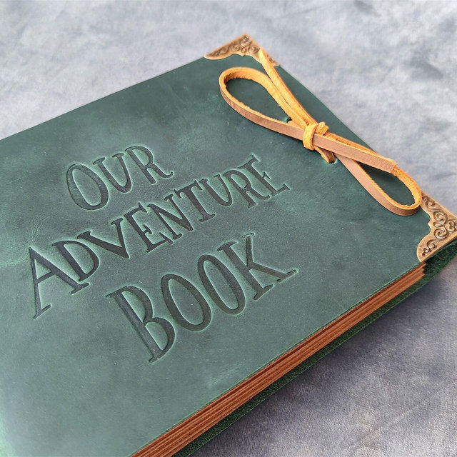 Our Adventure Book, Genuine Leather Photo...
