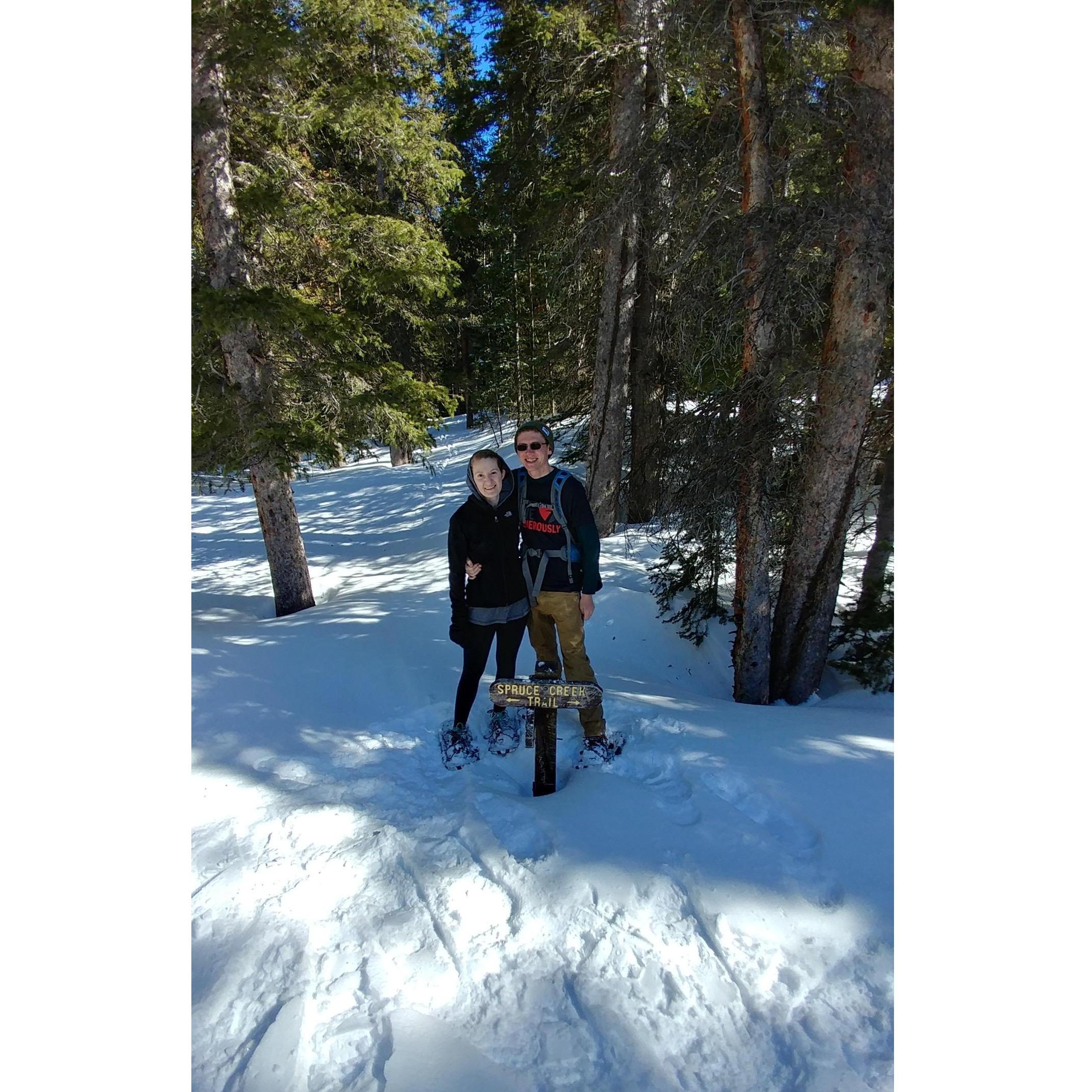 Snowshoeing in Frisco, Colorado