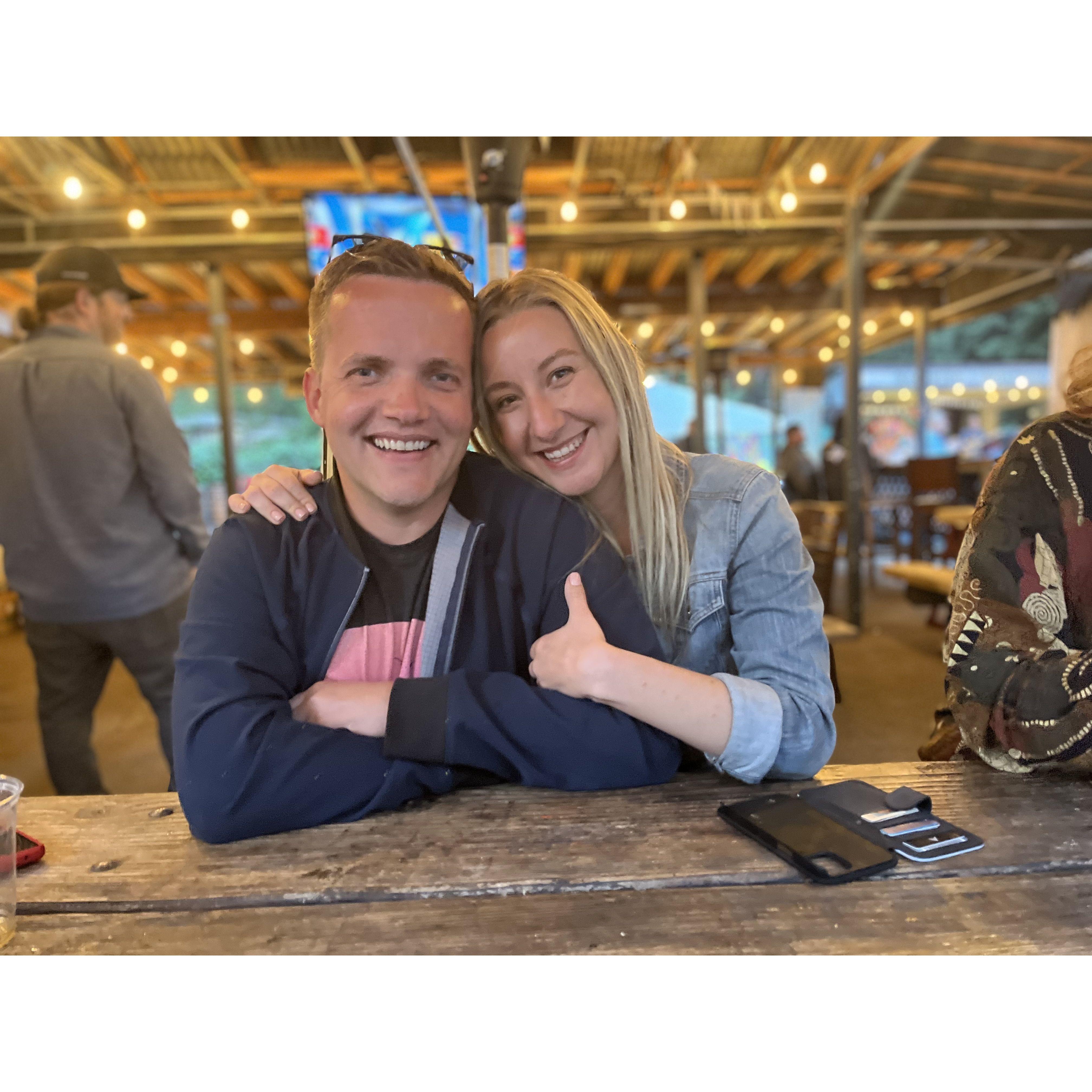 Our very first photo together! April 2022