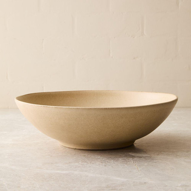 Aaron Probyn Kanto Serveware, Low Bowl, Ceramic, Beige