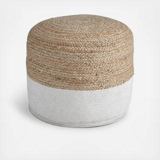 Round Sweed Valley Pouf