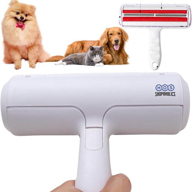HOS Ultimate Pet Hair Removal Tool - Reusable Lint Roller & Remover - Top Dog Accessories for Clothes - Lint Remover for Clothes - Pet Hair Remover - Cat and Dog Hair Remover - Fur Removal Tool