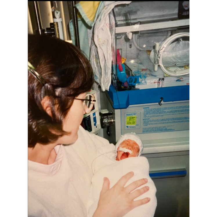 Baby Sarah and mom
