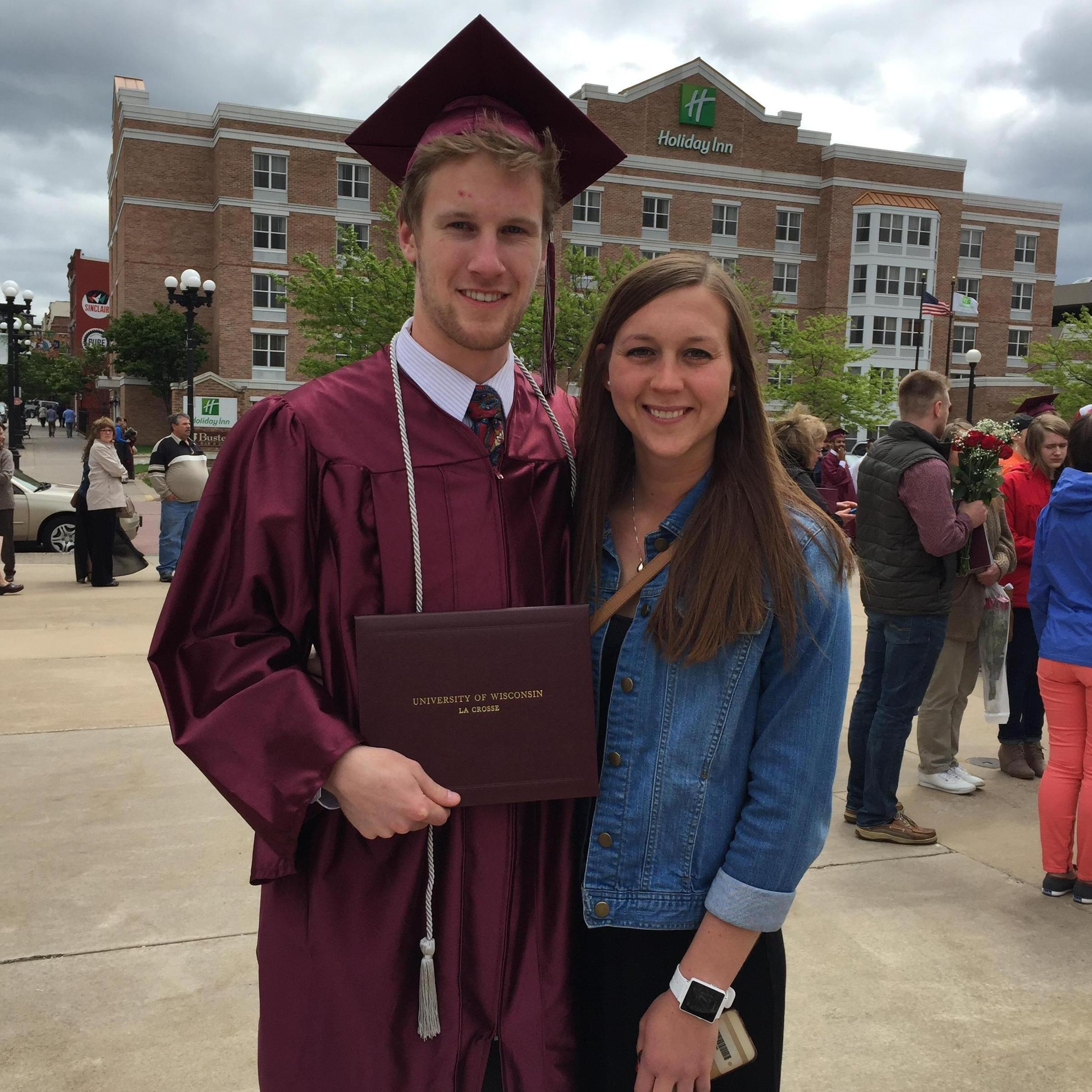 Beau's graduation after a victory lap!