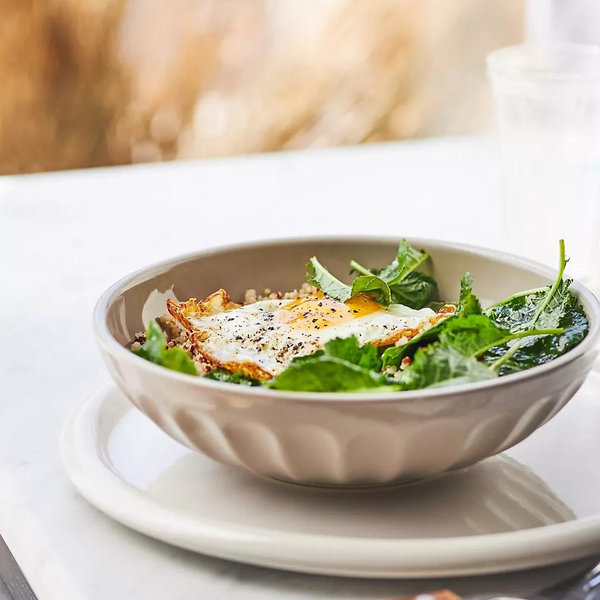 The Latte Stoneware Pasta Bowls, Assorted Set of 6: Amelie Edition