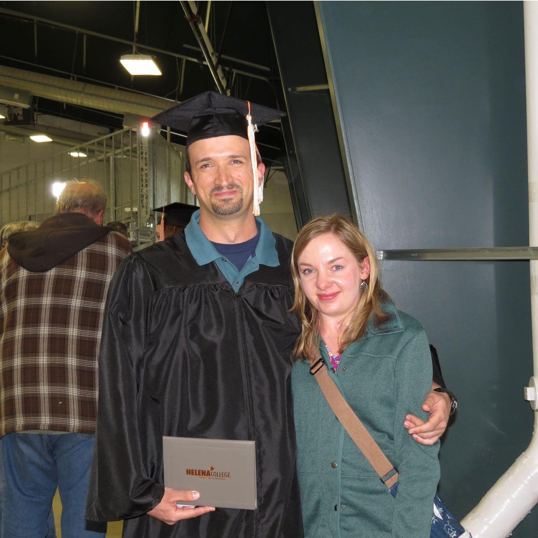 Cory's graduation walk, Spring 2017