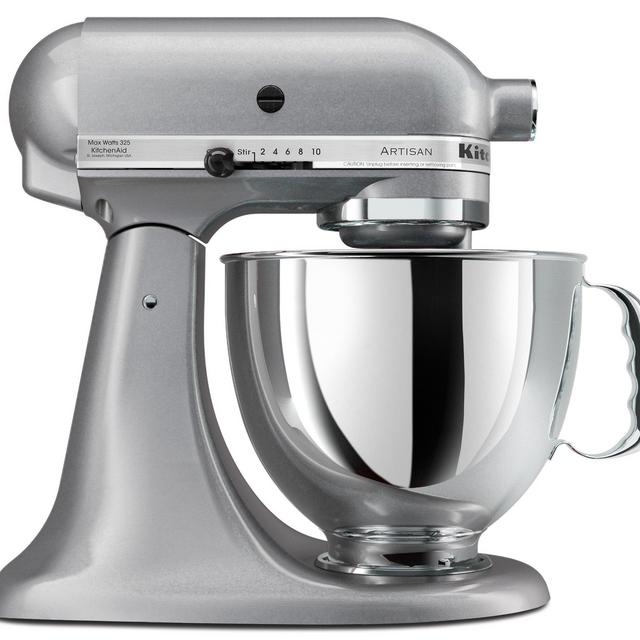 KitchenAid KSM150PSSM Artisan Series 5-Quart Stand Mixer, Silver Metallic [Discontinued]