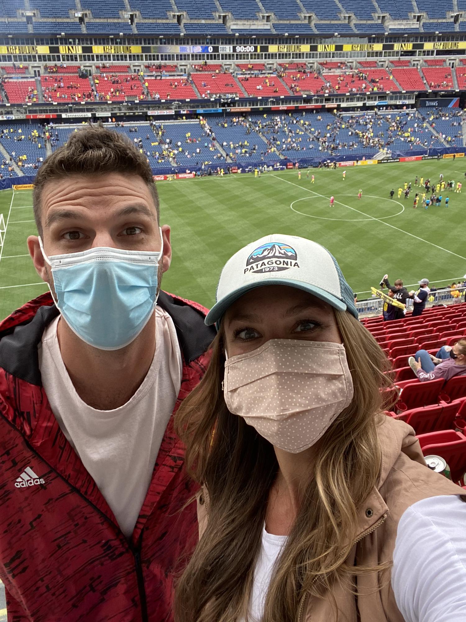 One of many Nashville FC soccer games we went to!