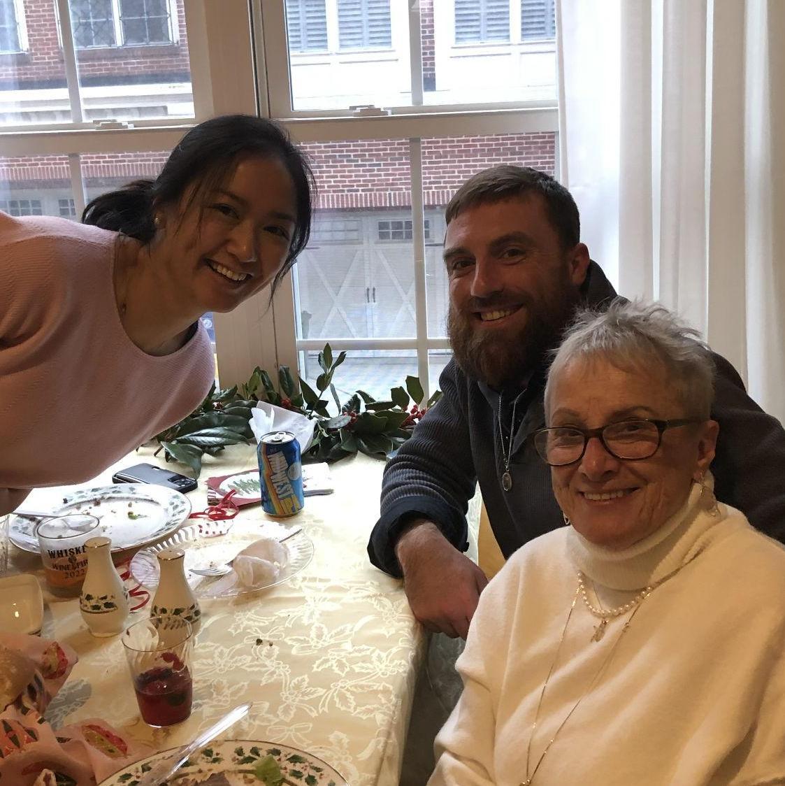 Met Kevin's mom's side of the family on Christmas 2023