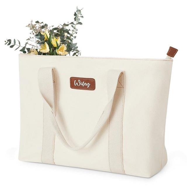 AW BRIDAL Large Canvas Tote Bag| Bridal Shower, Self Care, Valentines Day, Birthday Gifts For Best Friends, Mom, Sister, Wife