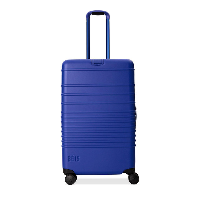 BÉIS Medium Check-in Roller in Cobalt Blue