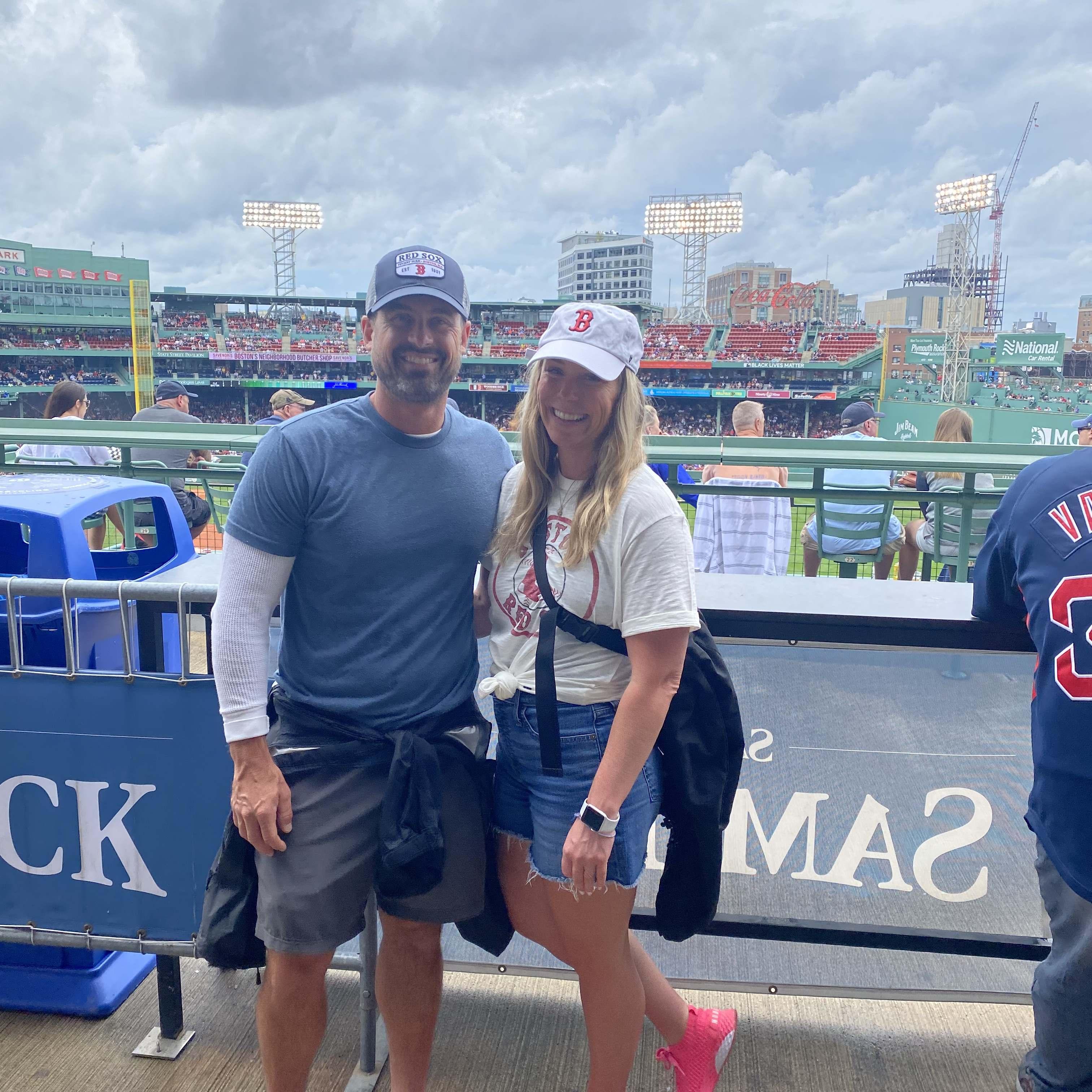Sarah's birthday at Fenway...hard to tell who the gift was really for