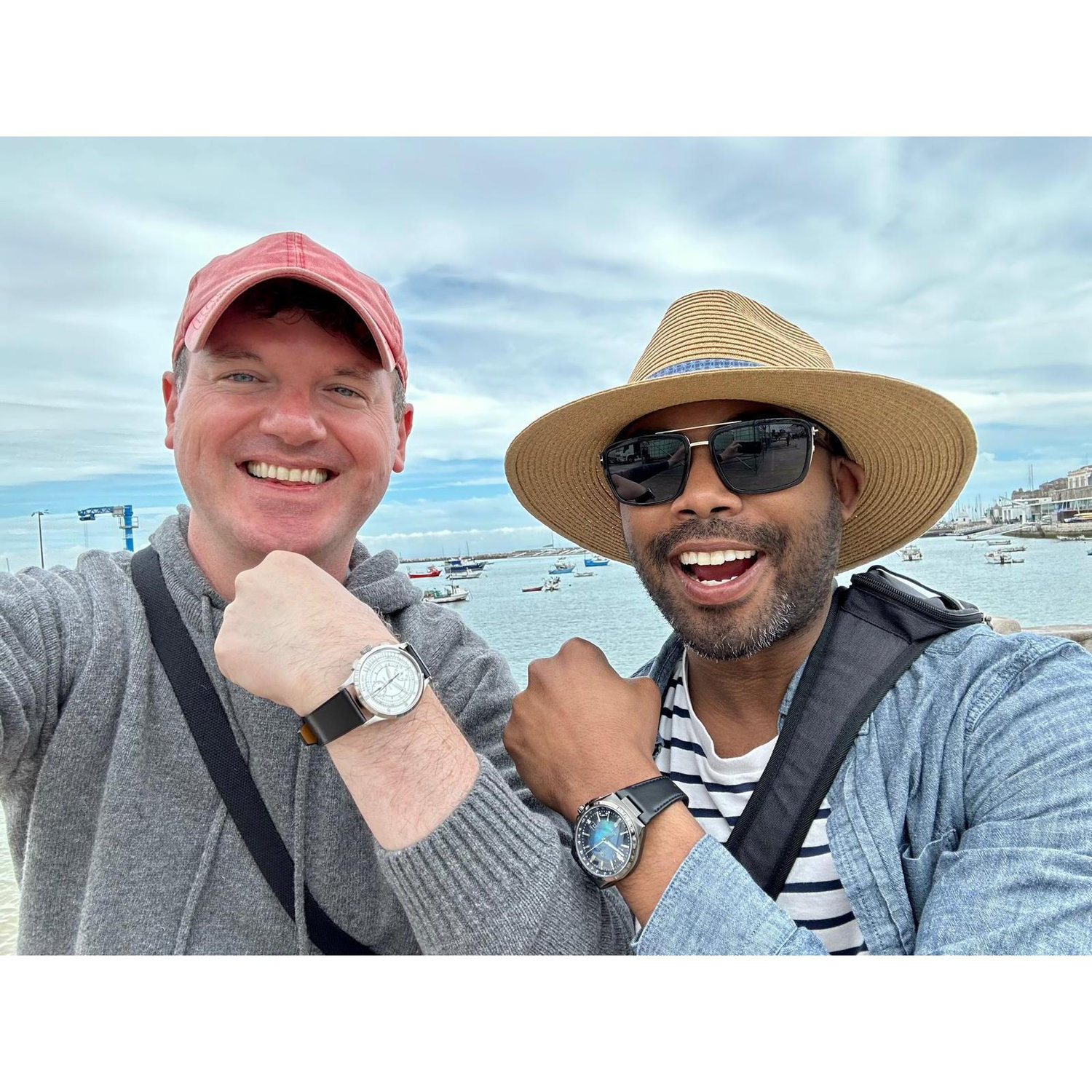 Our engagement watches. Danny's is engraved with "Long live our love story" (a nod to his love of Tay Tay). Cristiano's is engraved with ASL "I love you."