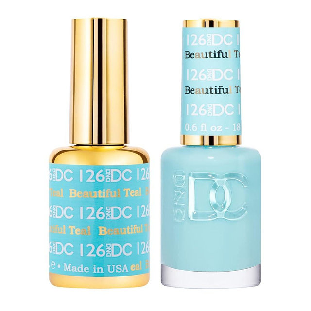 DND DC Gel Polish Set, Blue Collection, UV/LED GelPolish and Air Dry Nail Lacquer, Matching Chip-Free Polish Duo, 0.5 Fl Oz Each