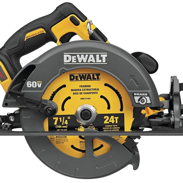 DEWALT DCS578B FLEXVOLT 60V MAX Brushless 7-1/4 in. Cordless Circular Saw with Brake (Tool Only)