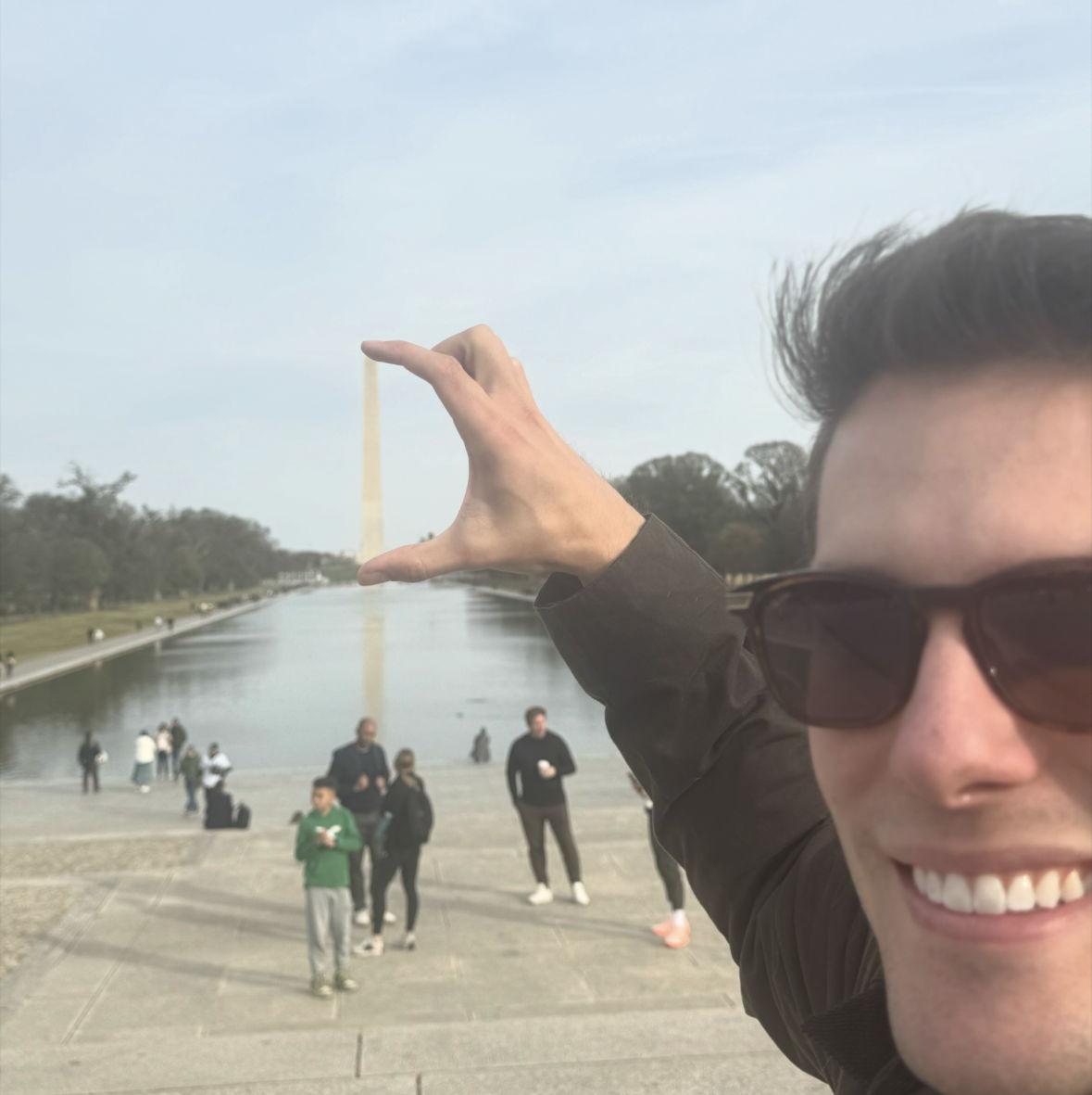 On our visit to DC to visit Mitch's sister Madison. It was Mitch's first time at the capitol!