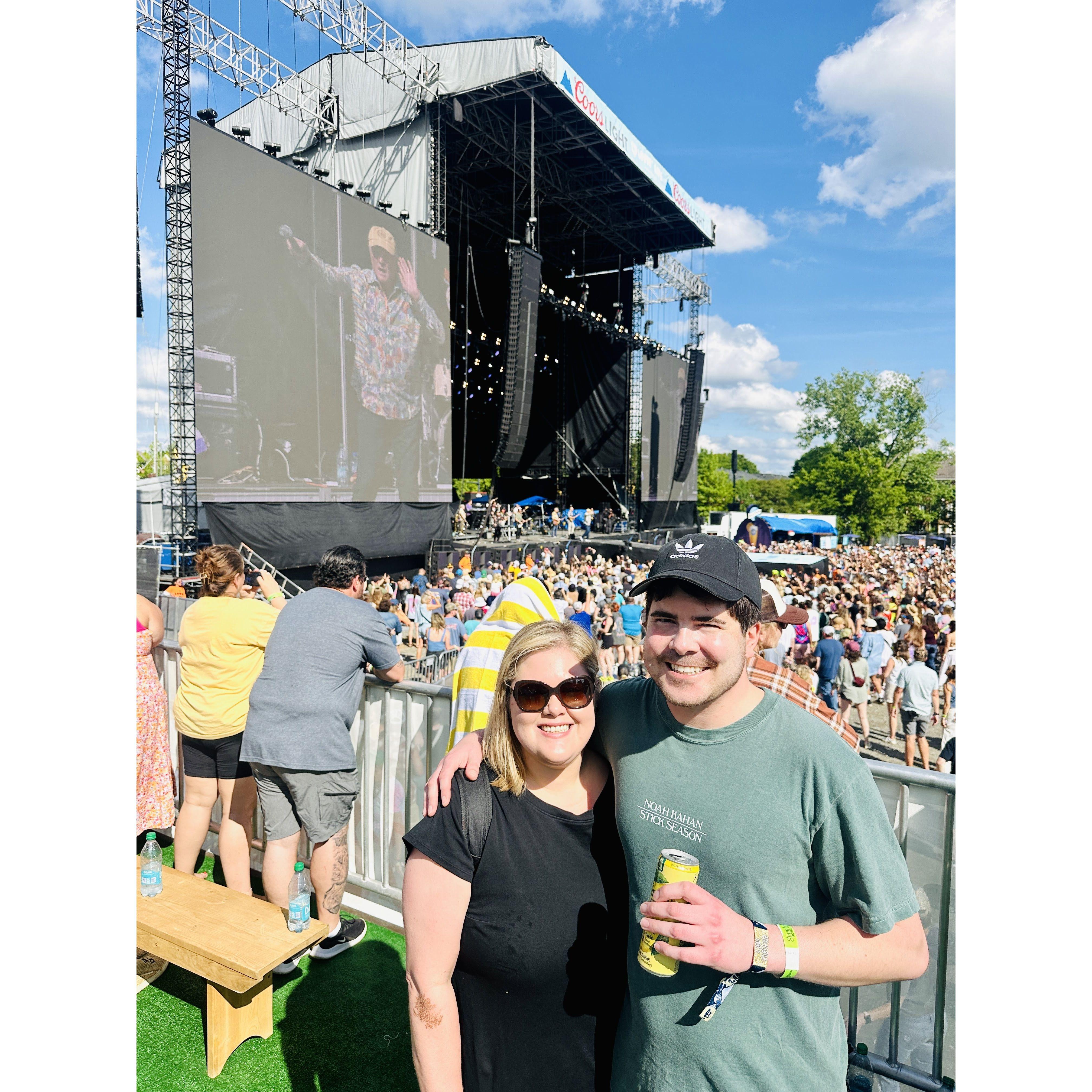 Watching the Beach Boys perform at the inaugural Lovin Life music festival