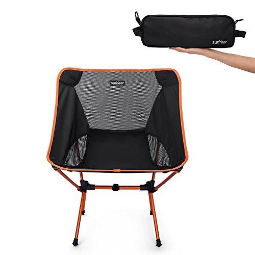 Sunyear Lightweight Compact Folding Camping Backpack Chairs, Portable, Breathablem Comfortable, Perfect for The Outdoors, Camping, Hiking, Picnic
