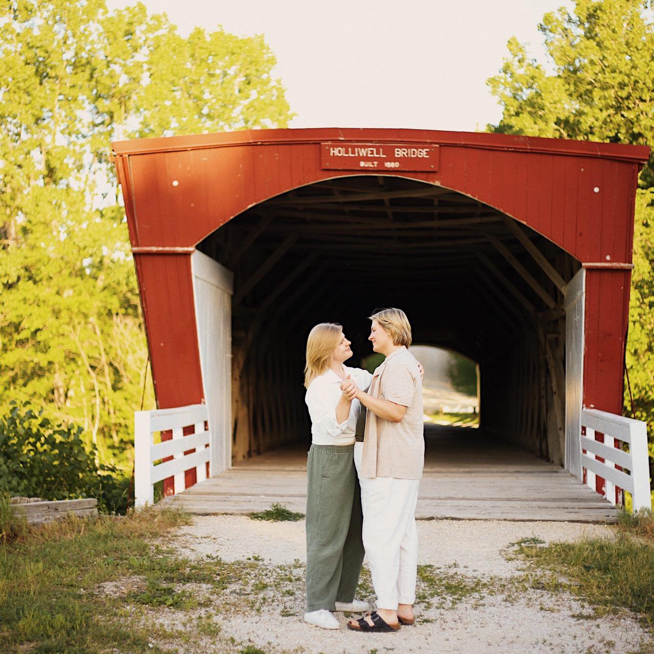 Our engagement getaway in Madison County, Iowa (2024)