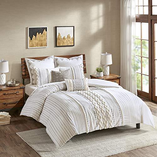 Ink+Ivy Imani Duvet Cover Mini Set, Ivory