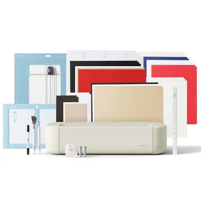 Cricut Explore 5 Cutting Machine Essential Bundle Taupe