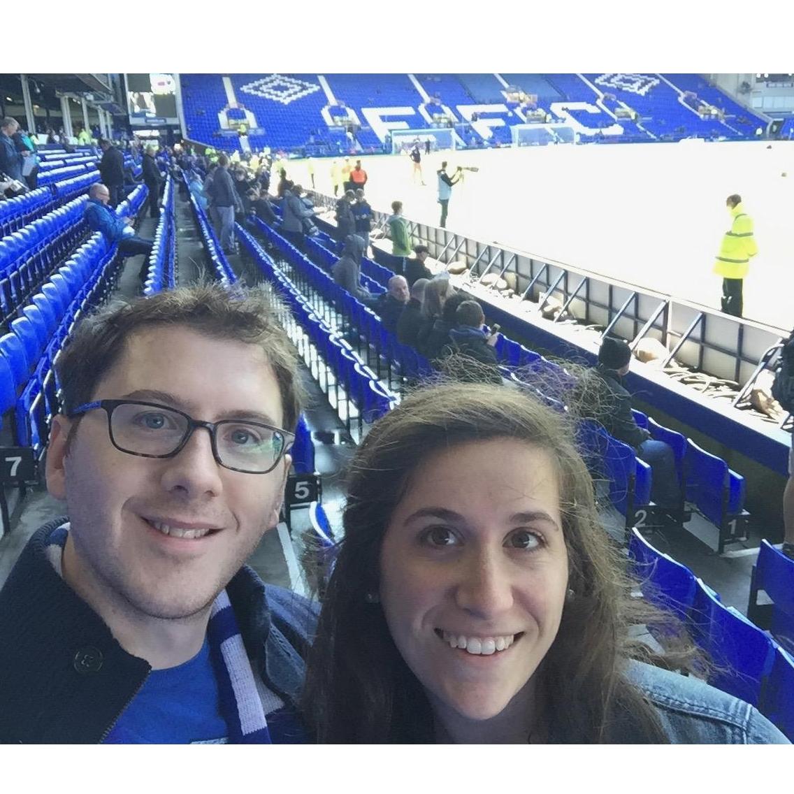 Watching Everton live at Goodison Park! It was an amazing atmosphere! Everything immediately before and after the game was fantastic.