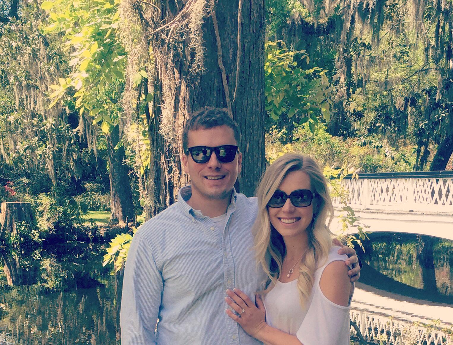 He proposed at my favorite plantation, Magnolia Plantation in Charleston on April 8th, 2017! We had an amazing night celebrating with close friends at the Order of the Pelican!