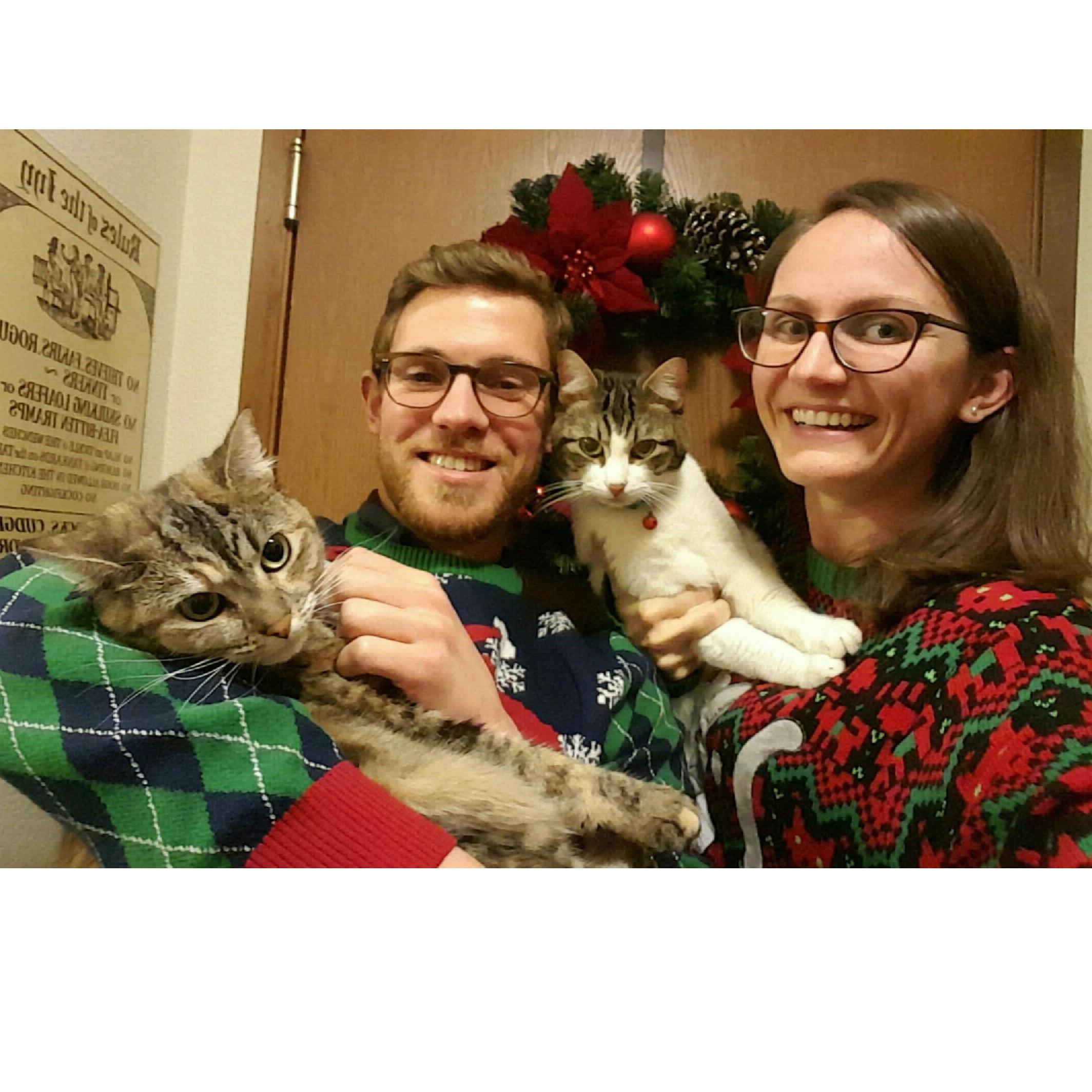 First family Christmas photo