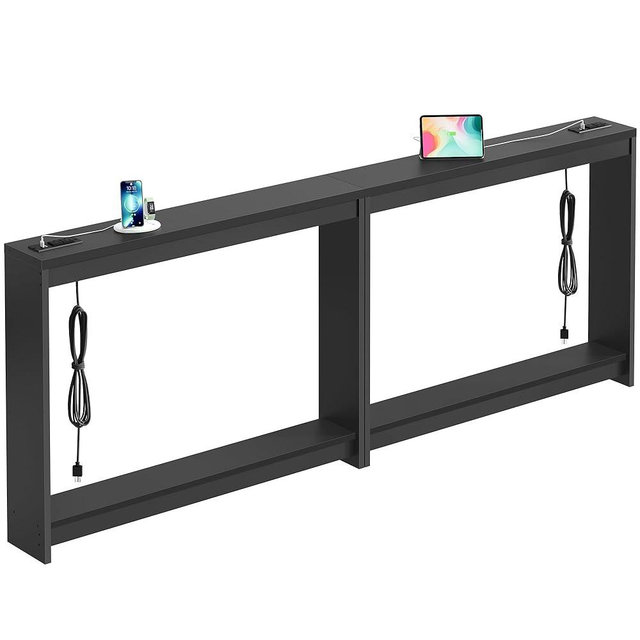 FAVOOSTY 78.8" Sofa Tables Narrow Long Console Table Behind Sofa for Living Room Hallway Entryway Entry Accent Table with Storage for Entrance Small Space, Black