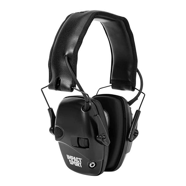 Howard Leight by Honeywell Impact Sport Sound Amplification Electronic Shooting Earmuff, Black