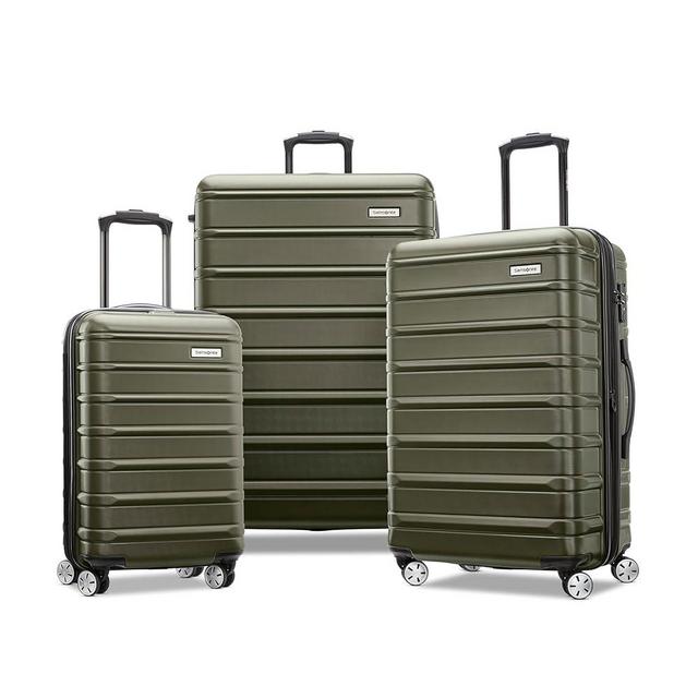Samsonite Omni 2 Hardside Expandable Luggage with Spinner Wheels, 3-Piece Set (19/24/28), Vita Olive