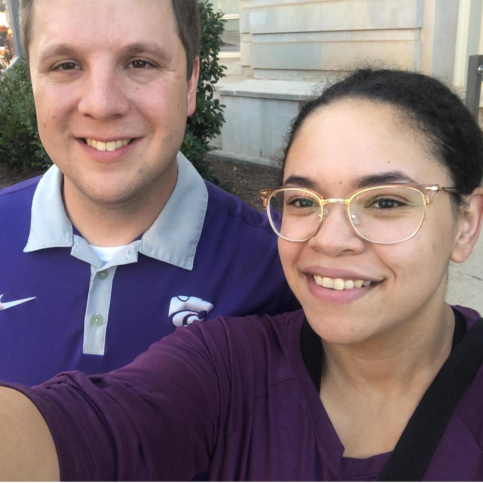Our first K-State football game together!